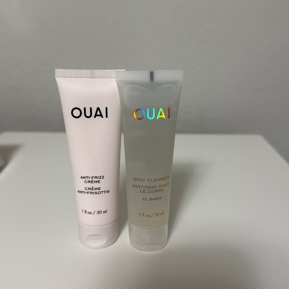 OUAI Anti Frizz Creme and Body Cleanser Deluxe Size